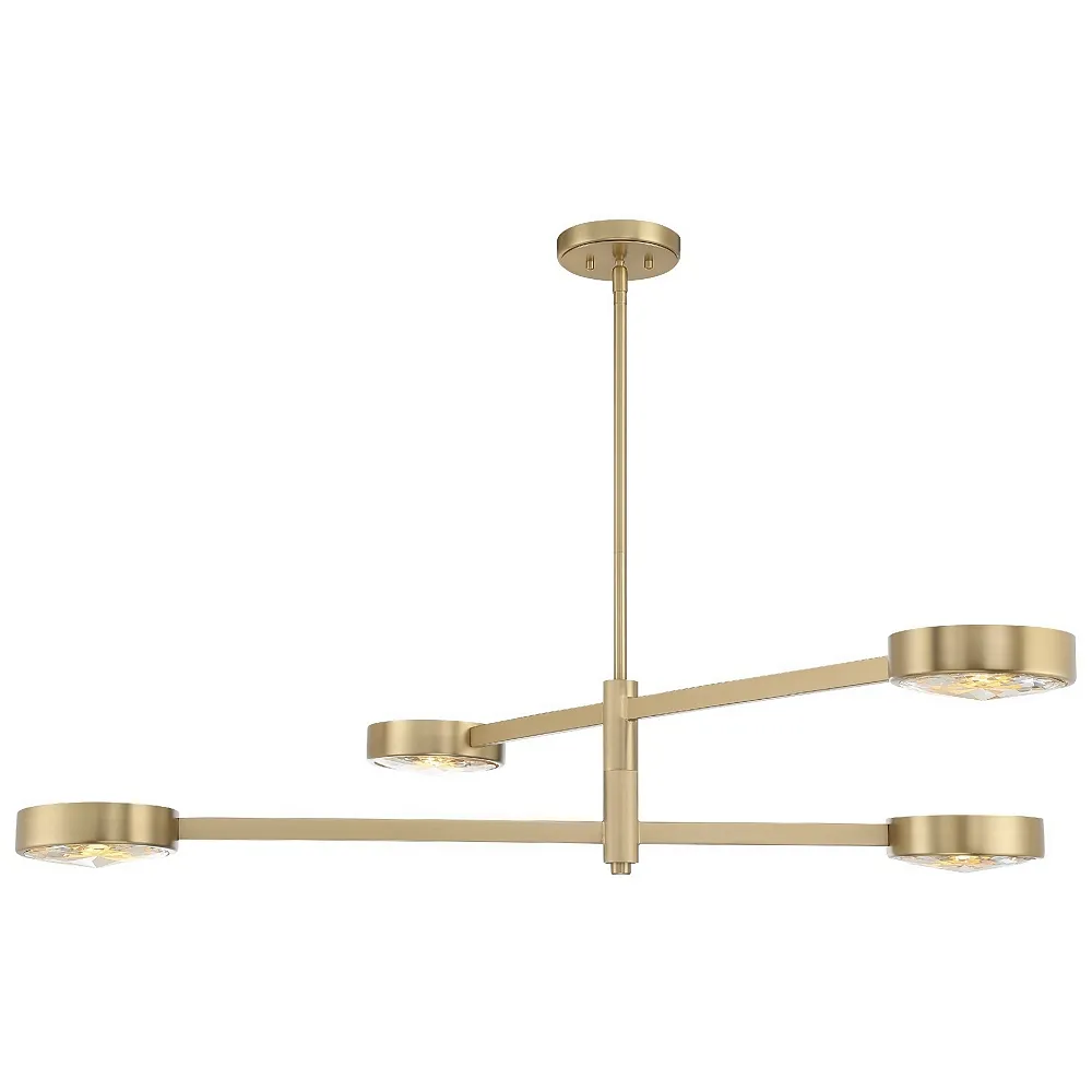 Orson 4 Light Modern Gold Chandelier