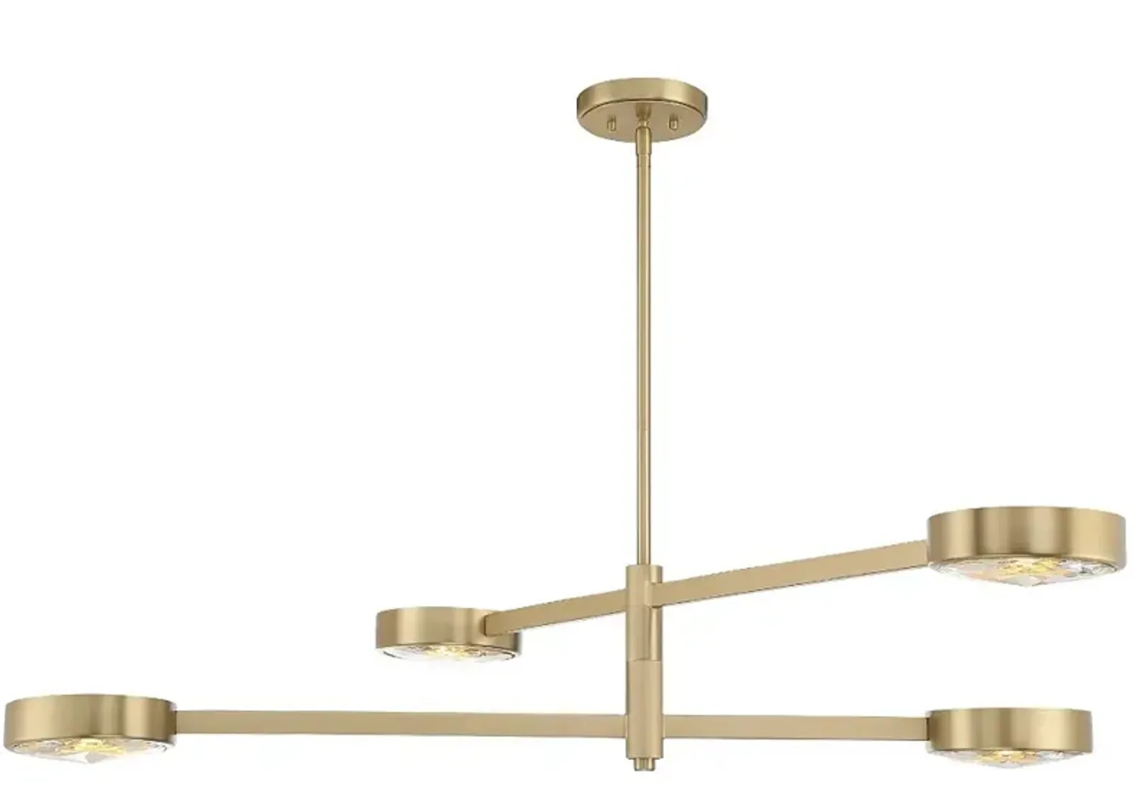 Orson 4 Light Modern Gold Chandelier