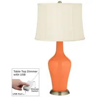 Nectarine Anya Table Lamp with Dimmer