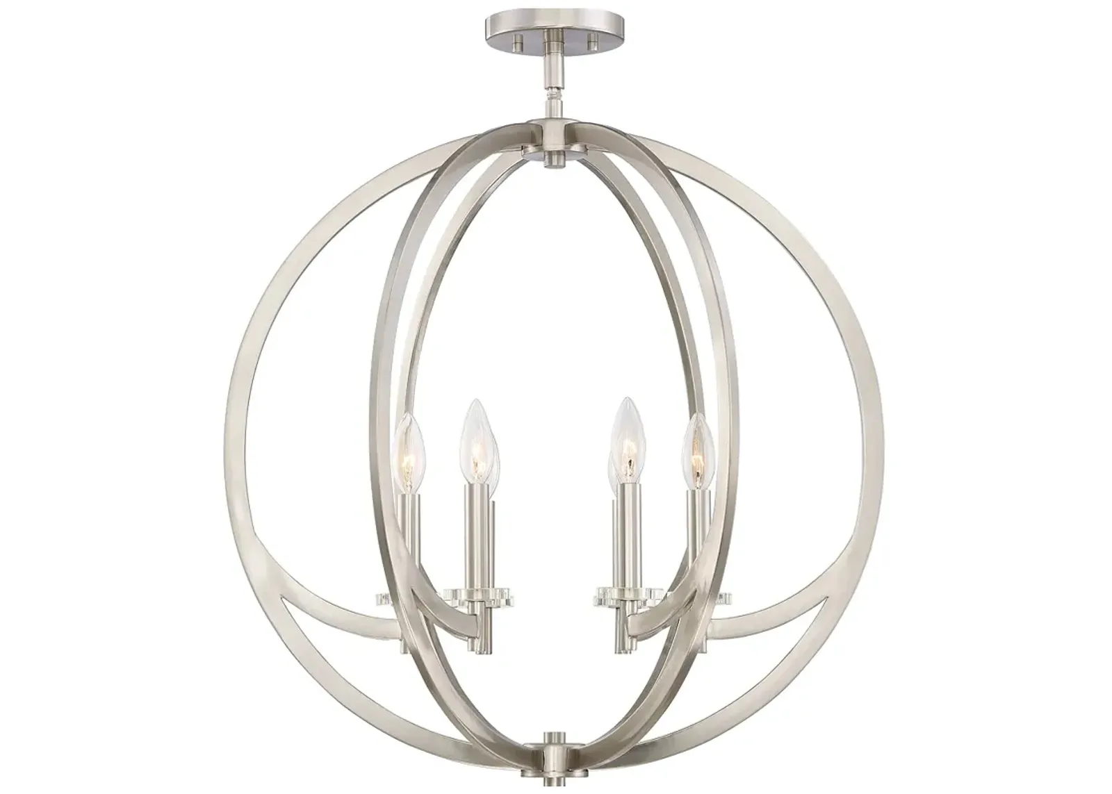 Prescott 1-Light Brushed Nickel Mini Pendant