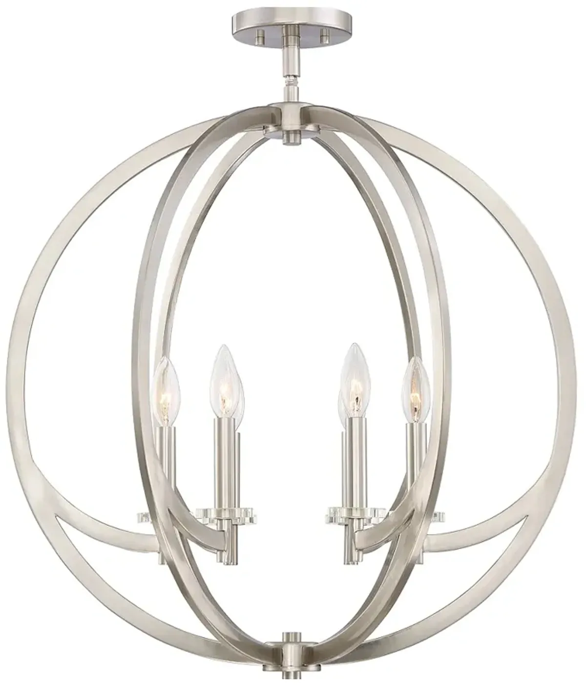 Prescott 1-Light Brushed Nickel Mini Pendant