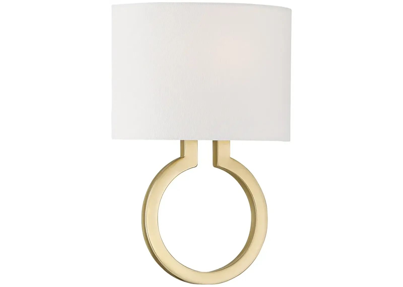 Possini Euro Titus 14 3/4" High Painted Gold Wall Sconce