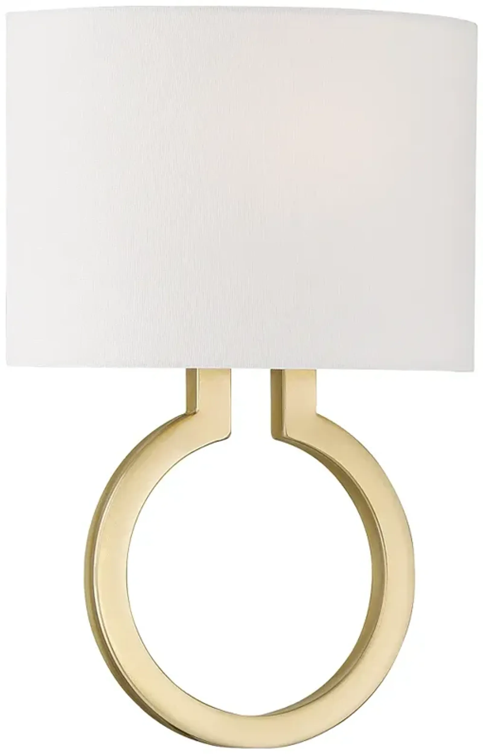 Possini Euro Titus 14 3/4" High Painted Gold Wall Sconce