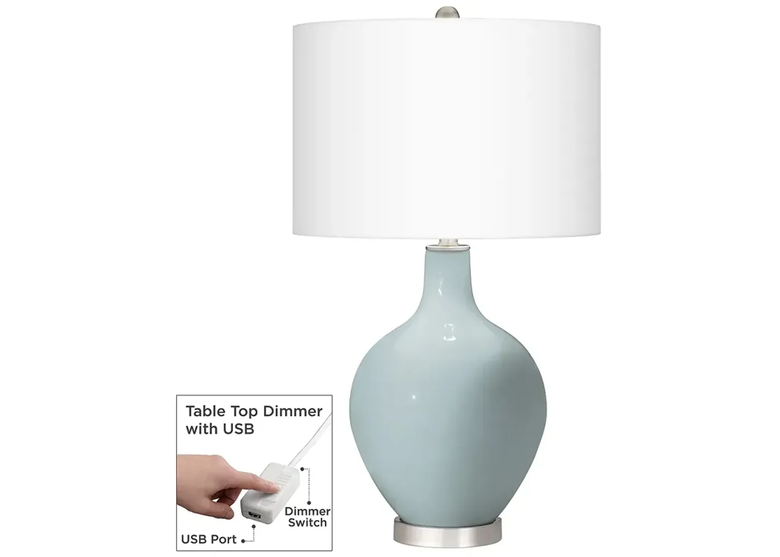 Rain Ovo Table Lamp With Dimmer