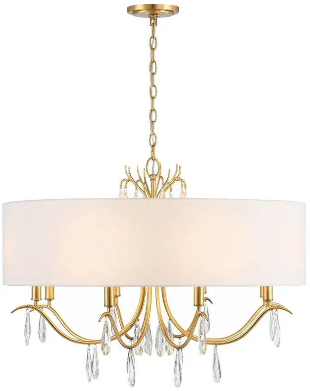 Rollins 8 Light Antique Gold Chandelier