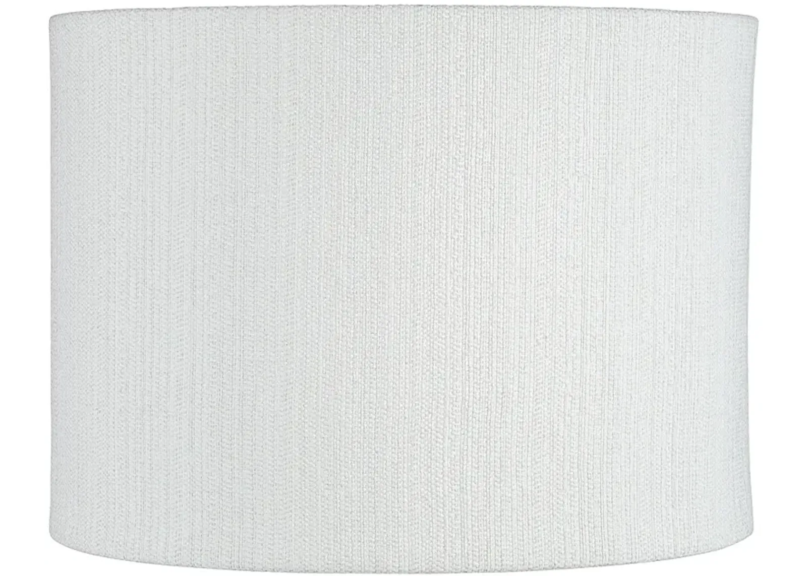 White Plastic Weave Drum Lamp Shade 15x15x11 (Spider)