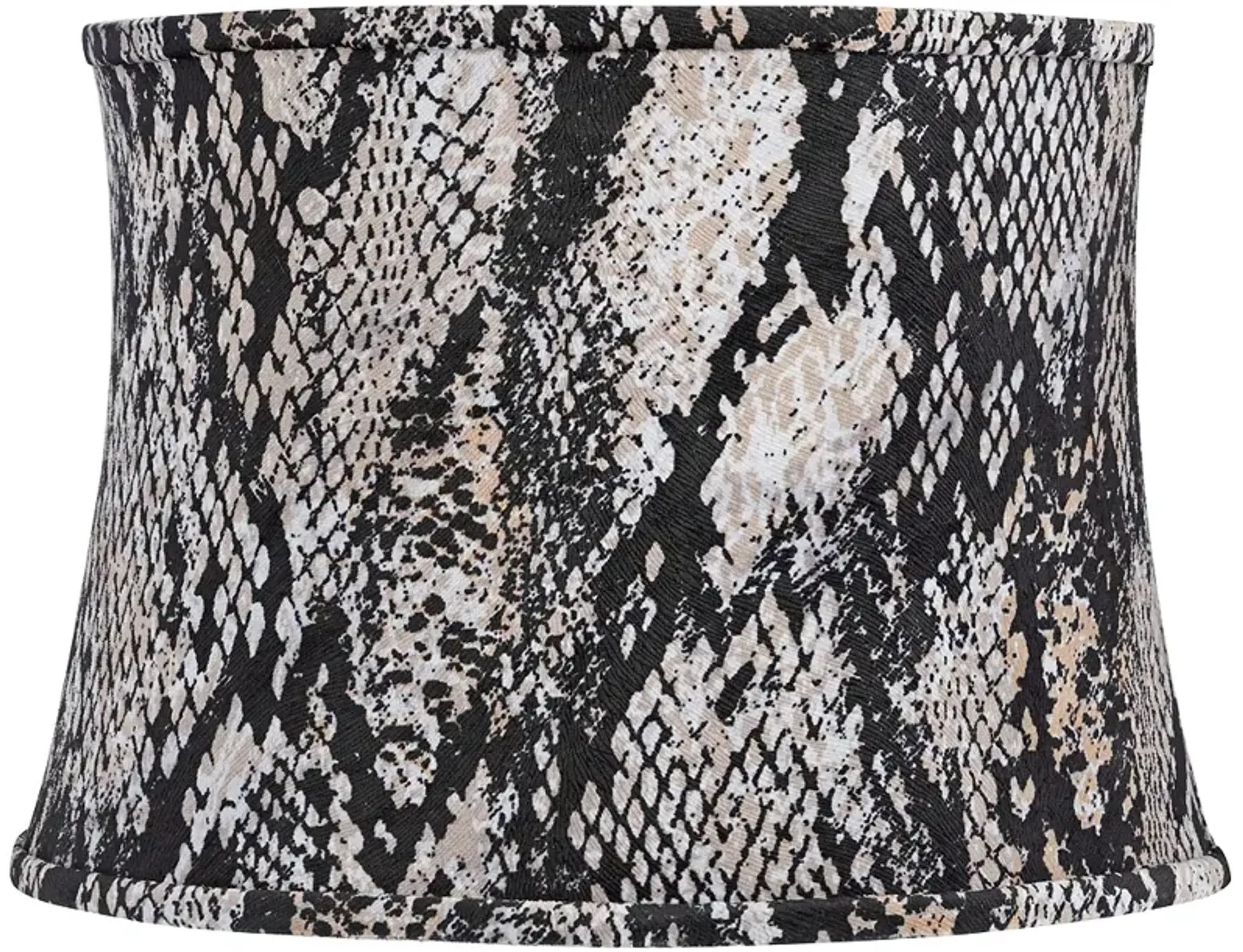 Black Velvet Snake Skin Drum Lamp Shade 14x16x115 Spider Lamps Plus ...