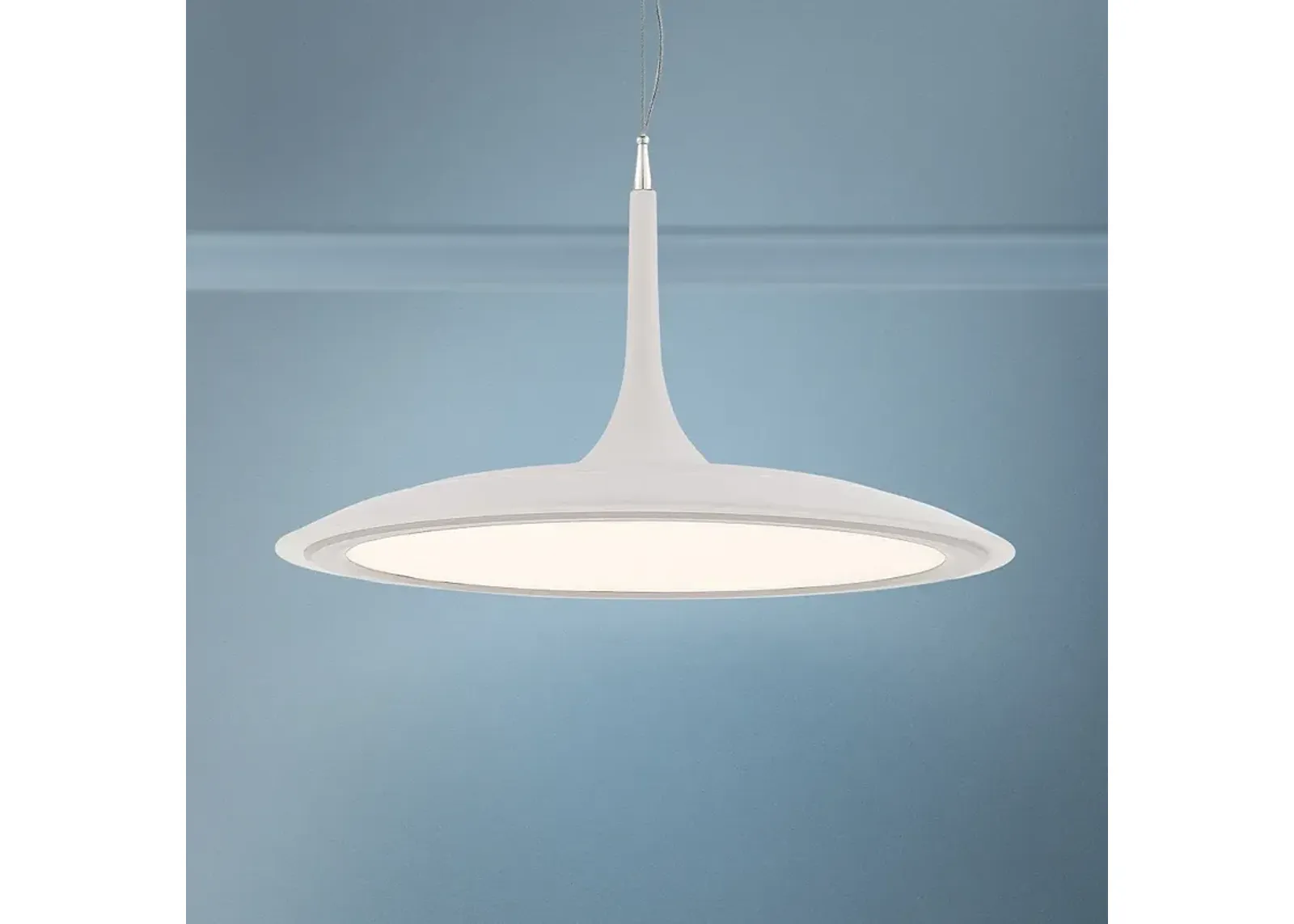 George Kovacs Hover 19" Wide Matte White LED Pendant Light