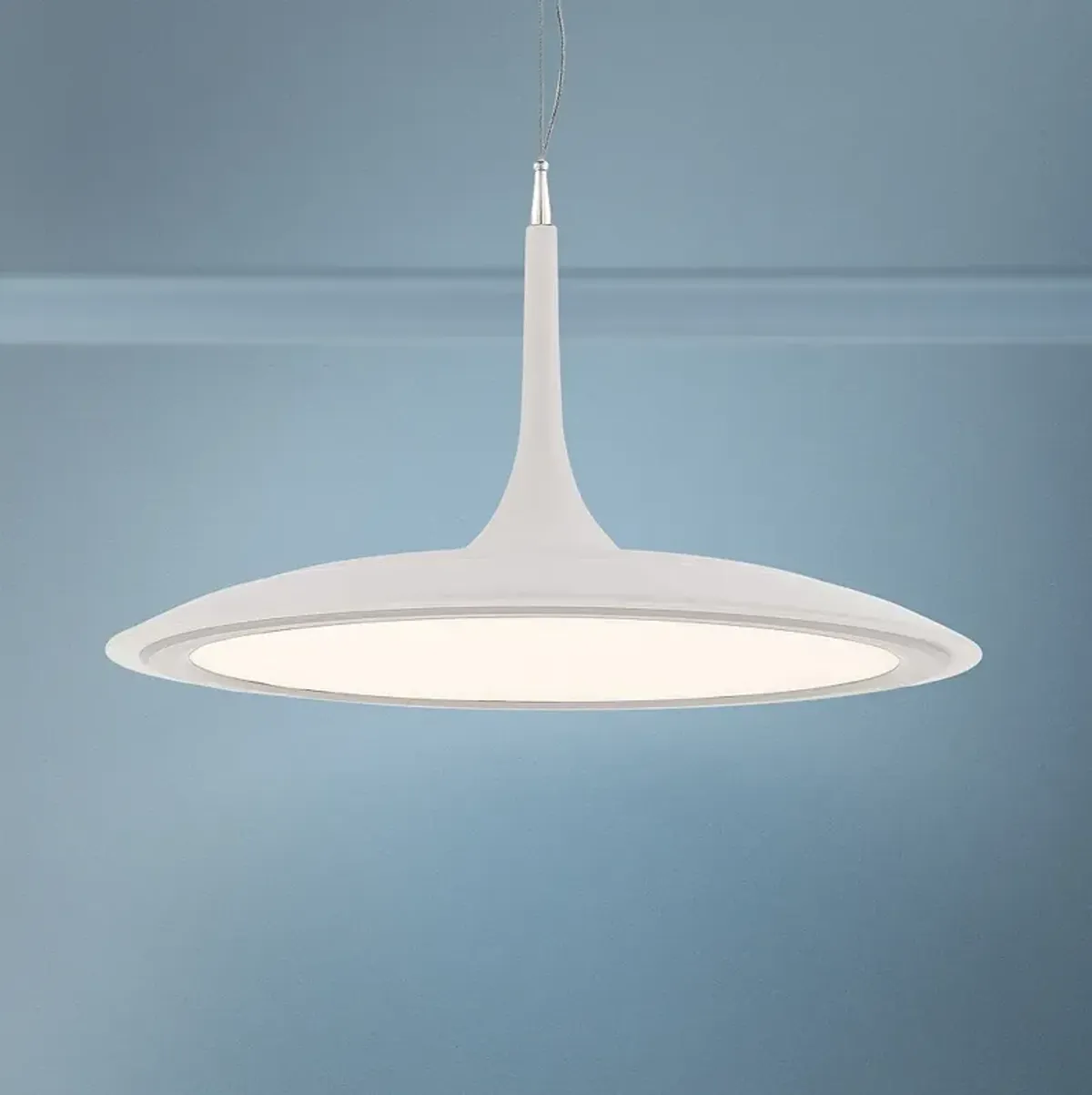 George Kovacs Hover 19" Wide Matte White LED Pendant Light