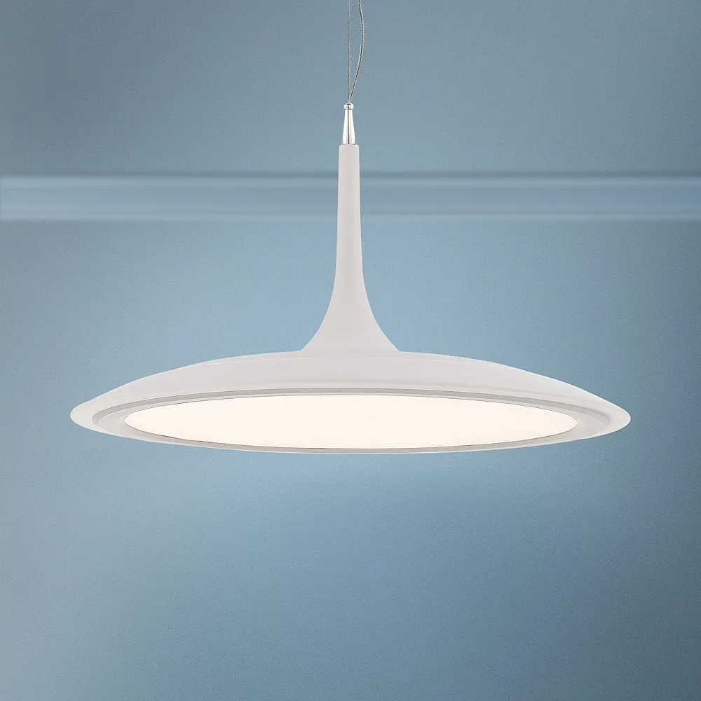 George Kovacs Hover 19" Wide Matte White LED Pendant Light