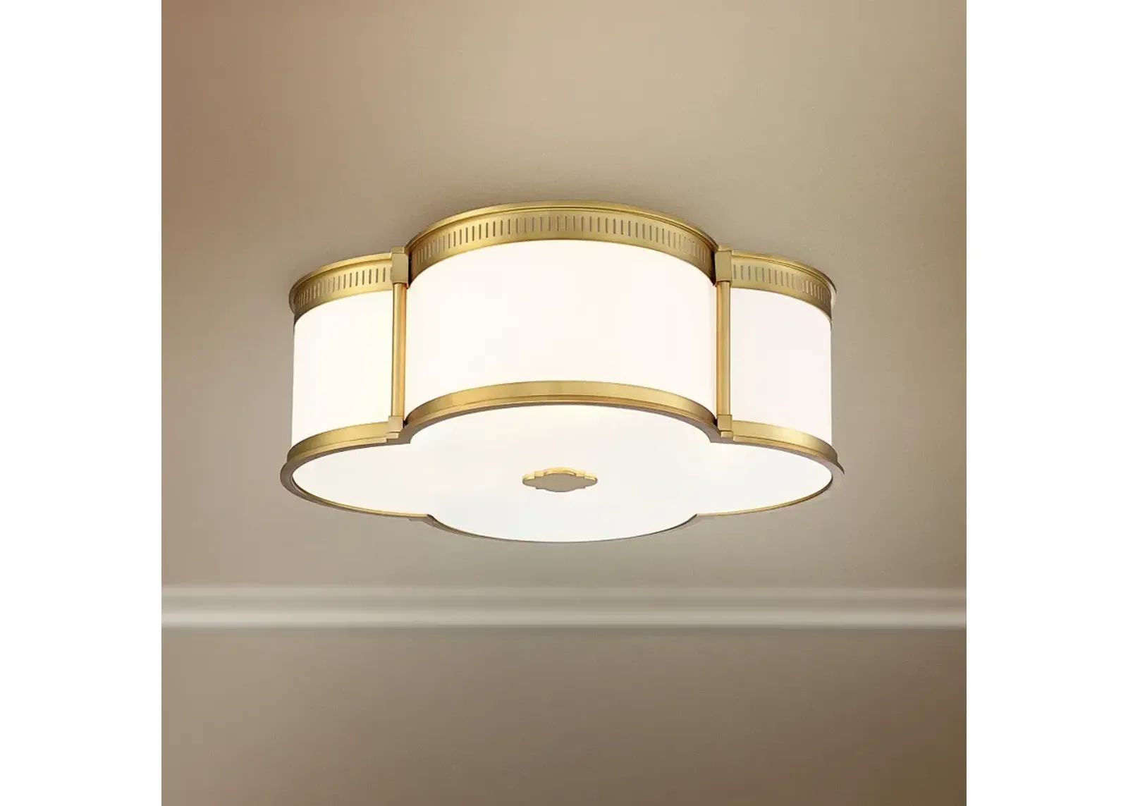 Minka Lavery 22" Wide Liberty Gold LED Flush Mount Ceiling Light