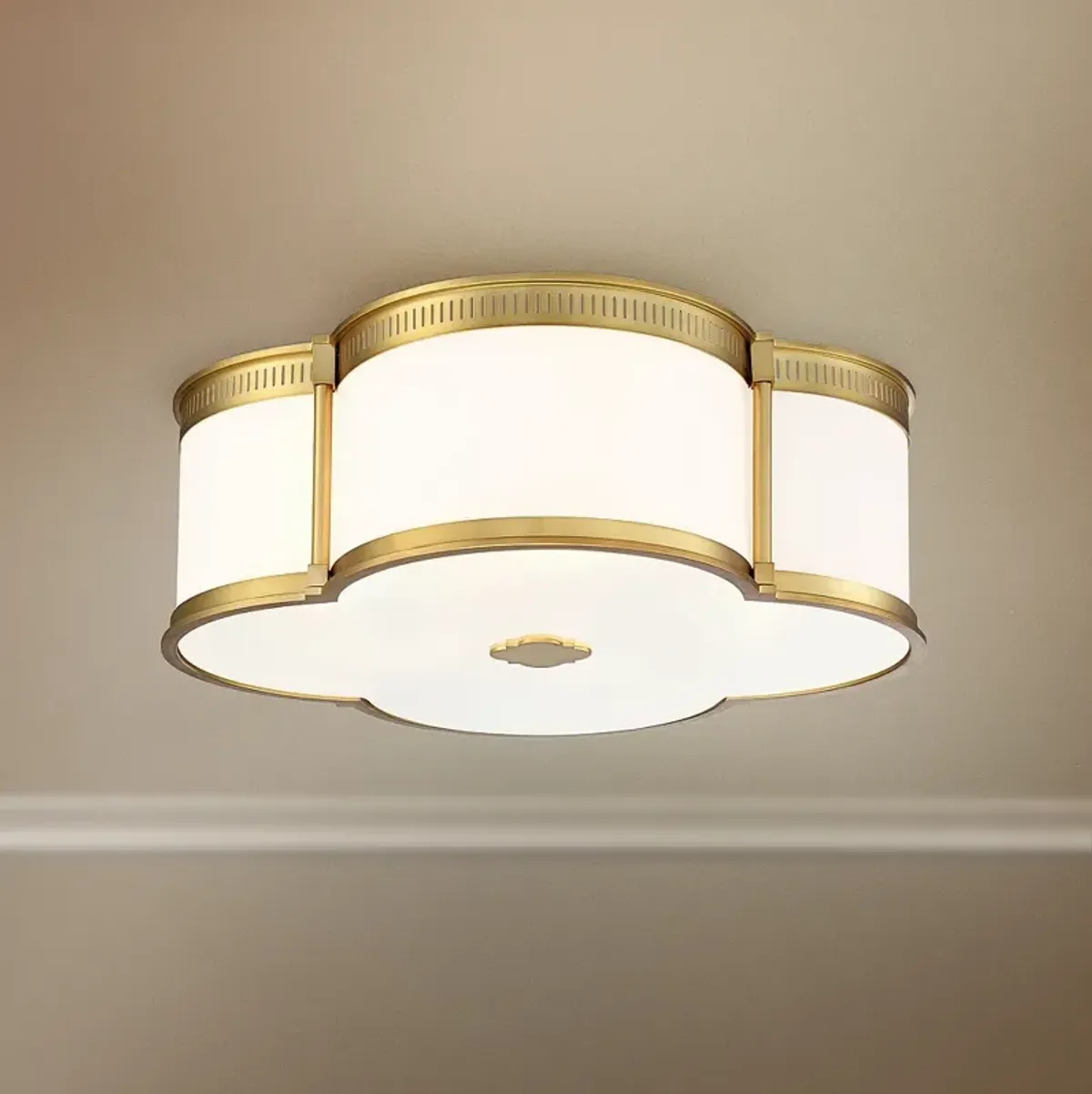 Minka Lavery 22" Wide Liberty Gold LED Flush Mount Ceiling Light