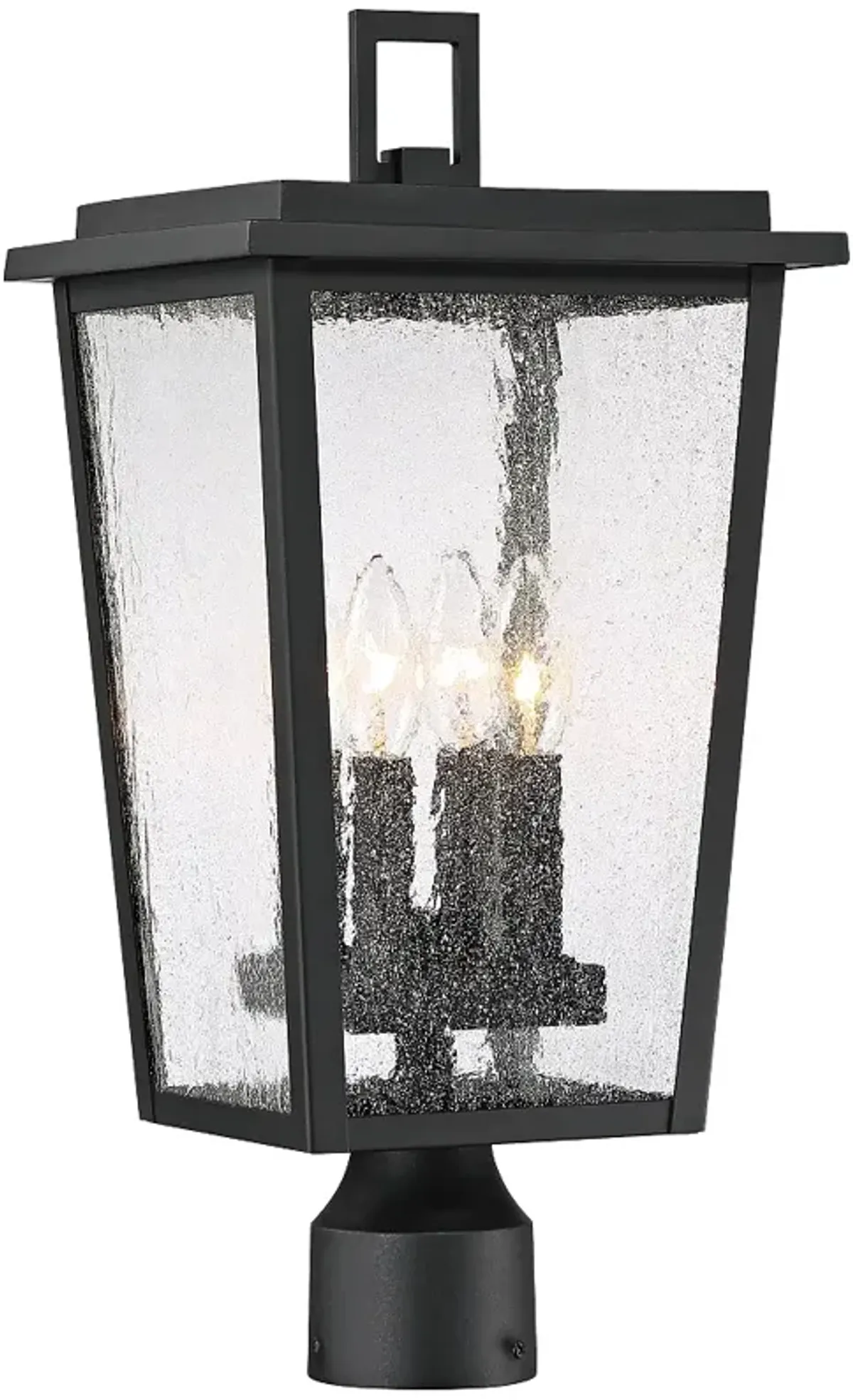 Cantebury 19 3/4" High Sand Black 4-Light Outdoor Post Light