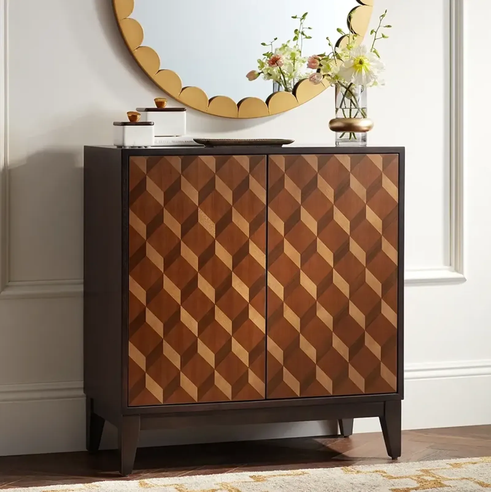 Warner 2-Door Wood Modern Accent Chest