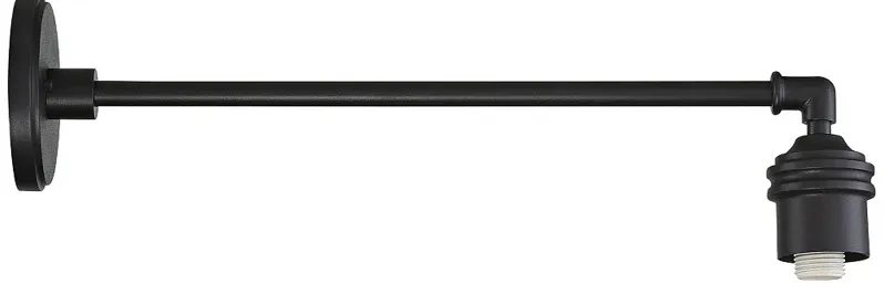 RLM ARMS 8"H X 6"W OD WALL-LT 100W BLACK