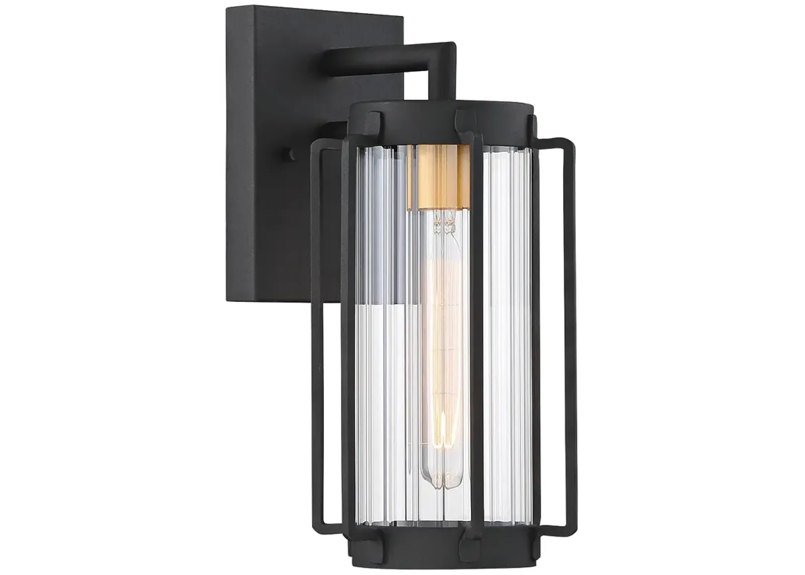 Avonlea 12 3/4" High Sand Black Outdoor Wall Light