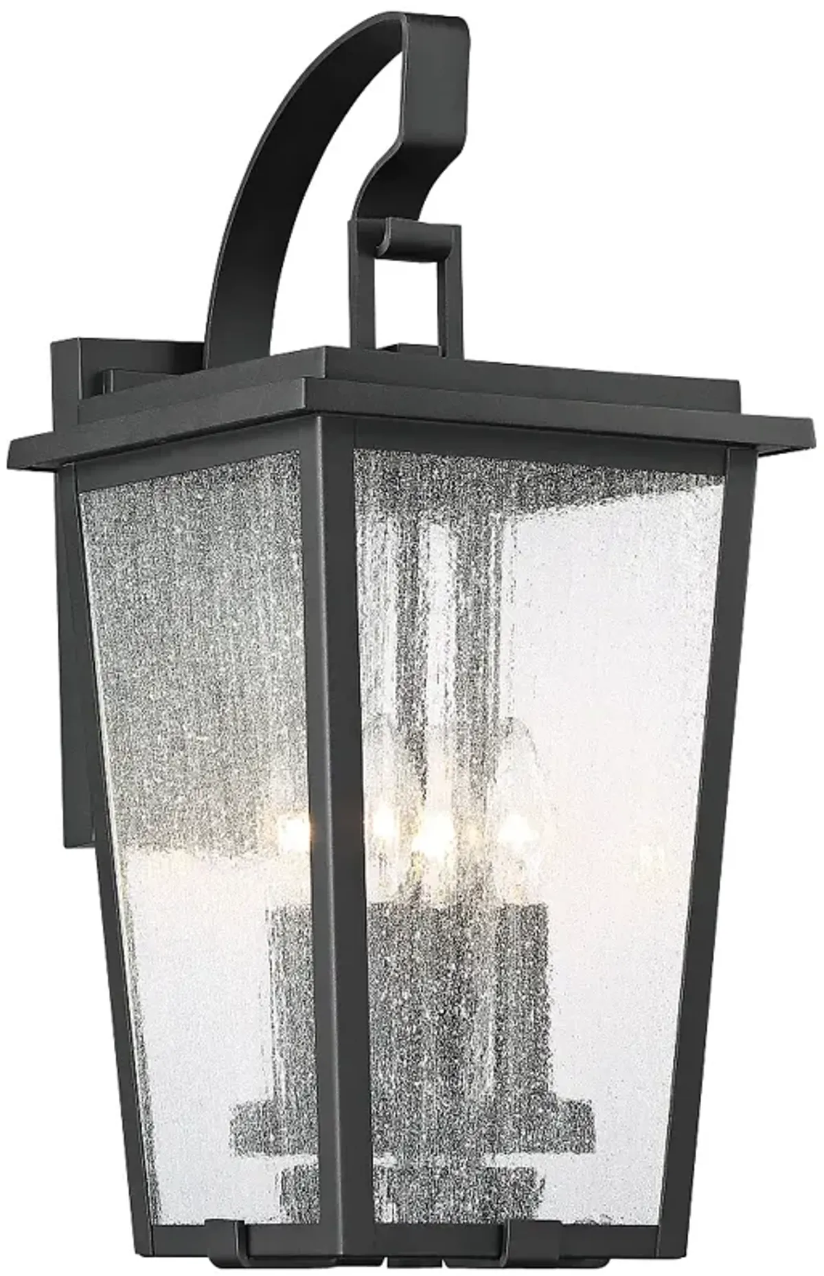Minka Lavery Cantebury 19 1/2" High Black 4-Light Outdoor Wall Light