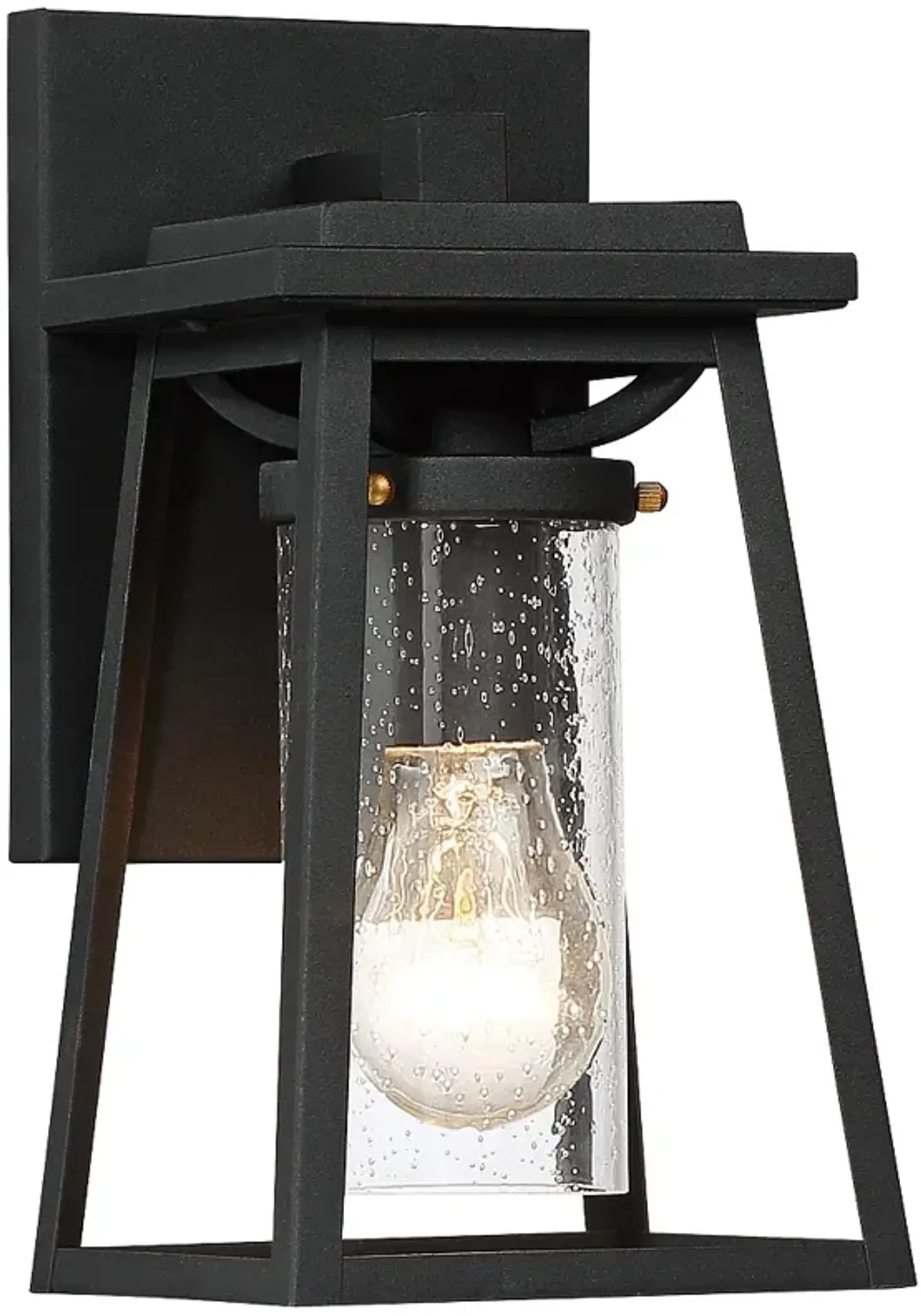 Lanister Court 10 1/2" High Sand Black Outdoor Wall Light