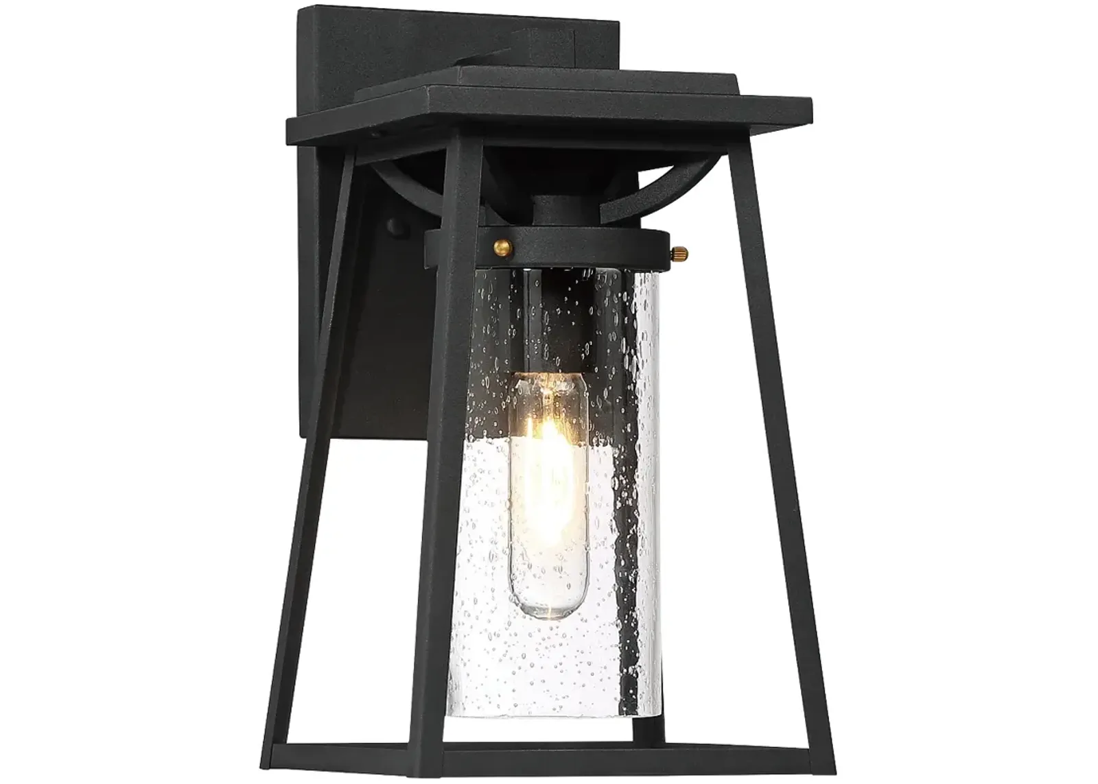 Lanister Court 12 1/2" High Sand Black Outdoor Wall Light