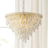 Trenta 23 1/2" Wide Gold and Crystal Pendant Light