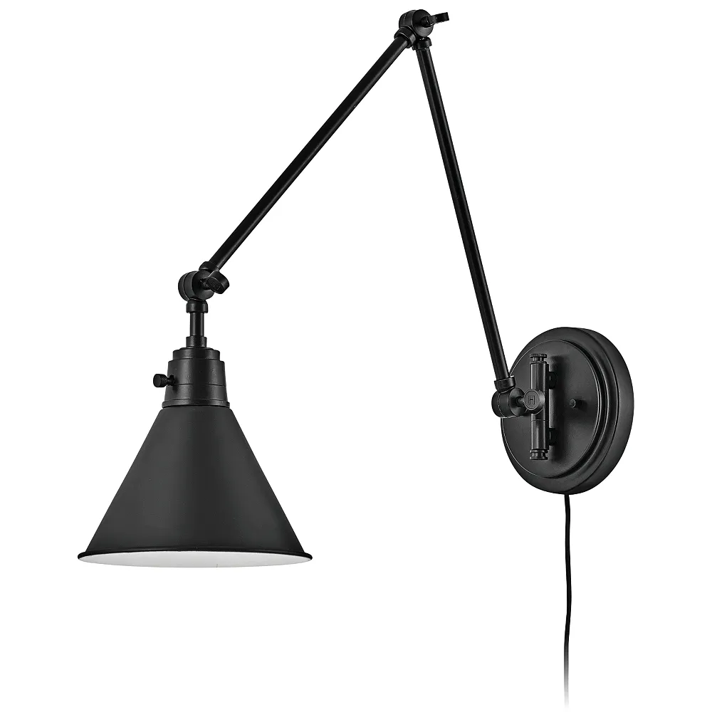 Hinkley Arti Black Joint Arm Hardwire Wall Lamp