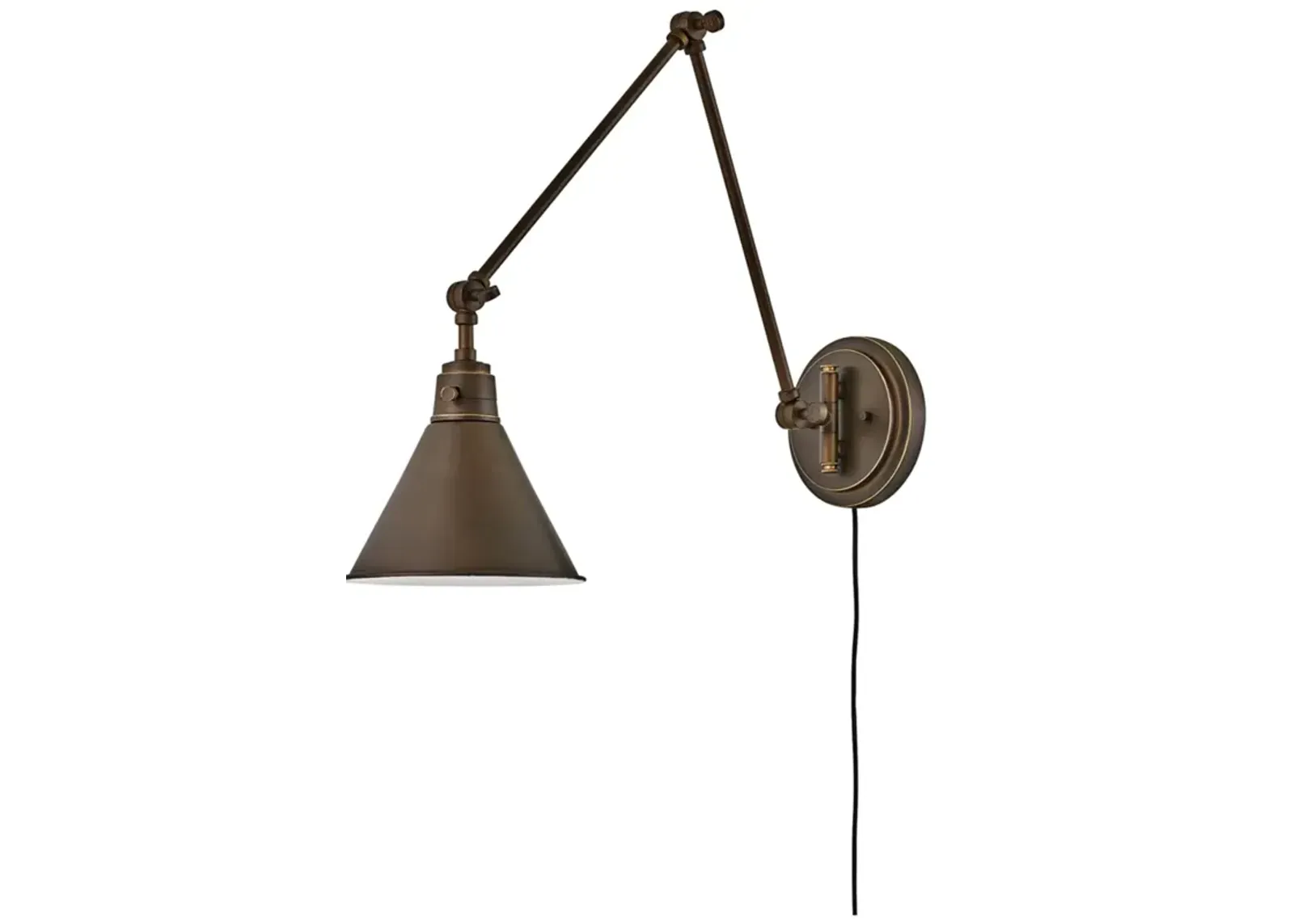 Hinkley Arti Olde Bronze Joint Arm Hardwire Wall Lamp