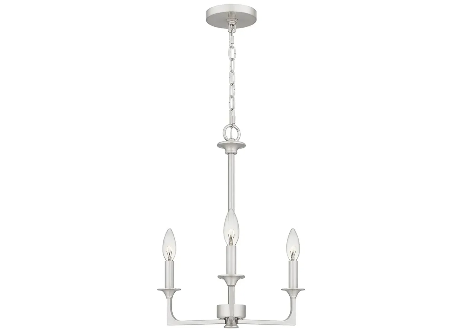 Prescott 3-Light Brushed Nickel Chandelier