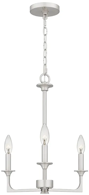 Prescott 3-Light Brushed Nickel Chandelier