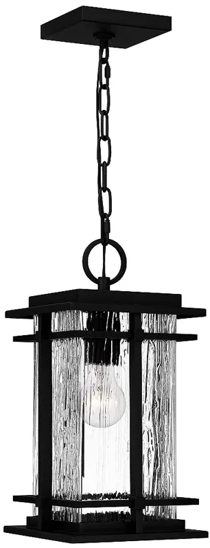 Quoizel McAlister 15 1/2" High Earth Black Outdoor Mini-Pendant Light