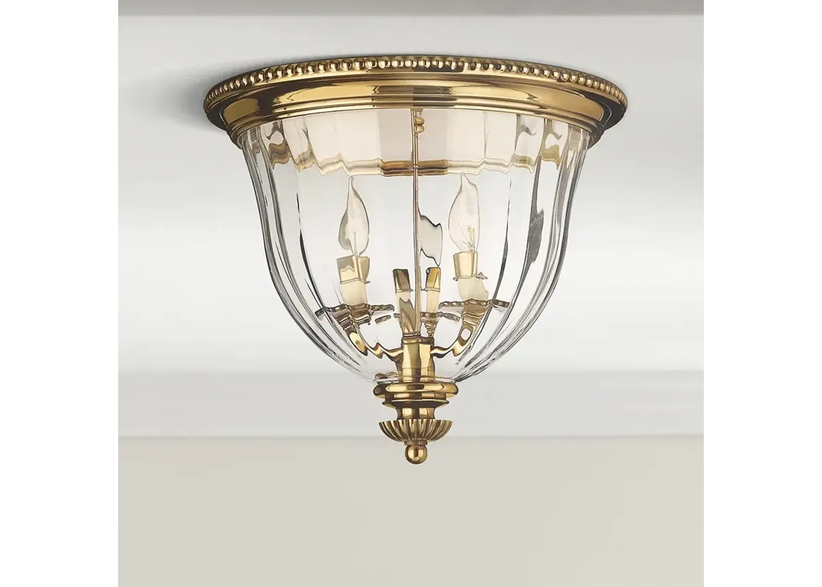 Hinkley Cambridge 14 1/2" Wide Traditional Brass Ceiling Light