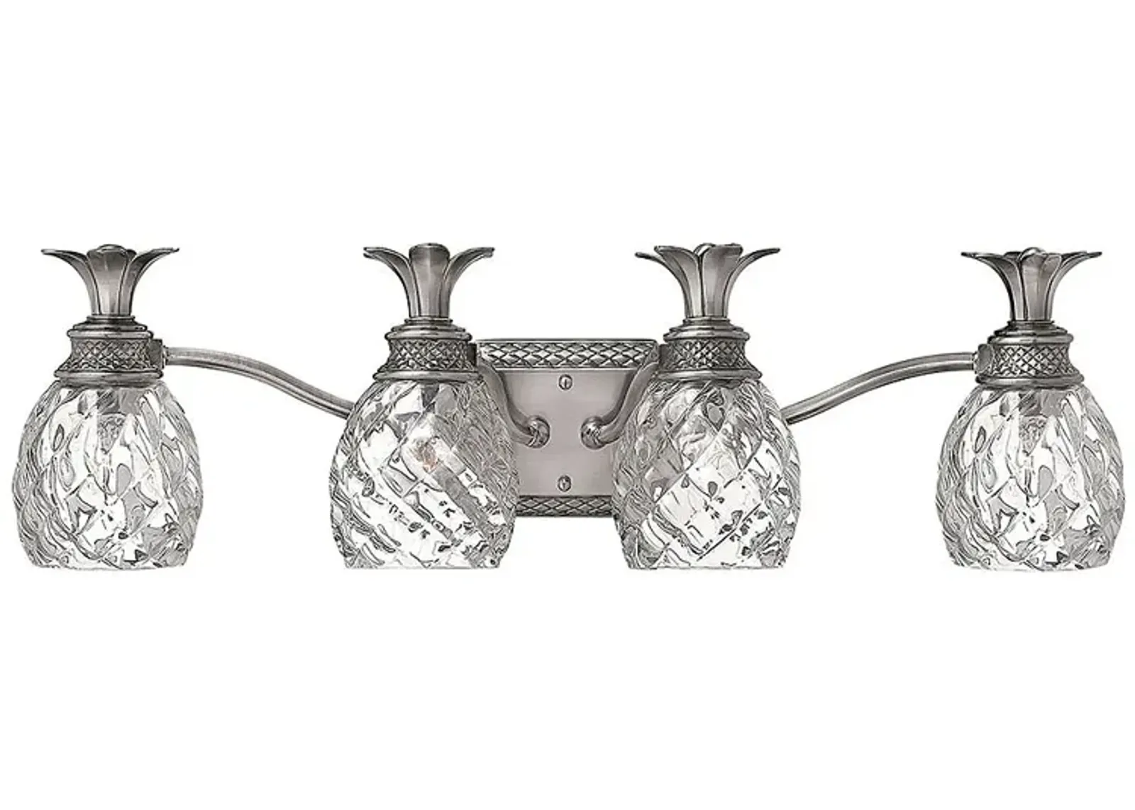 Bath Plantation-Four Light Vanity-Polished Antique Nickel