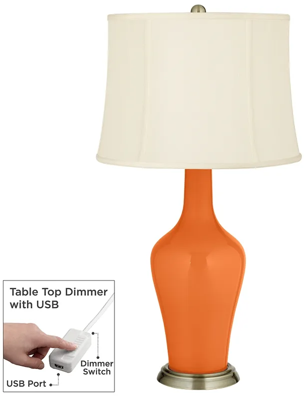Invigorate Anya Table Lamp with Dimmer