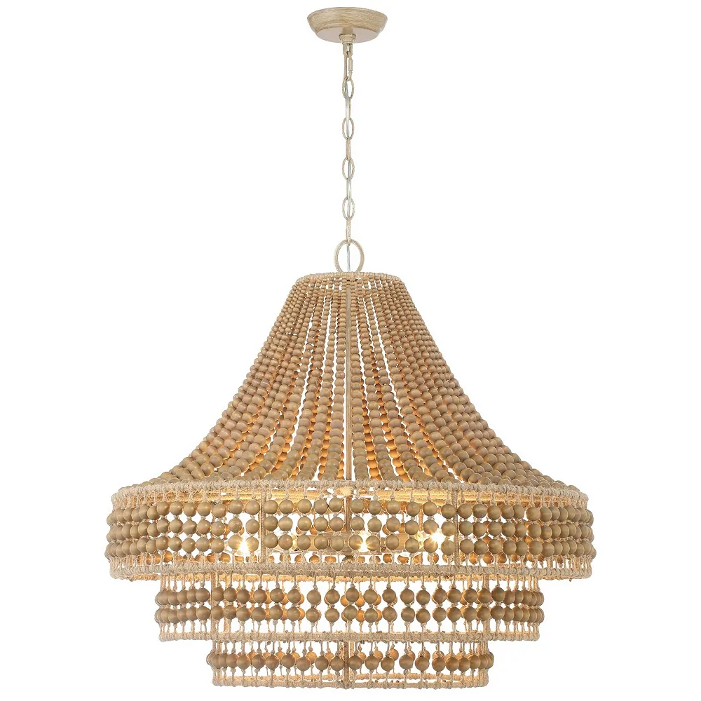 Silas 8 Light Burnished Silver Chandelier