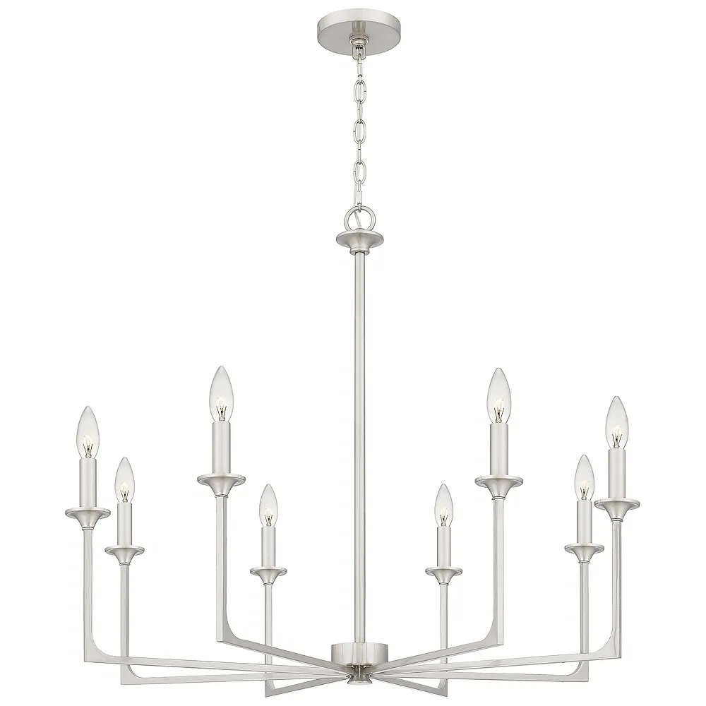 Prescott 8-Light Brushed Nickel Chandelier