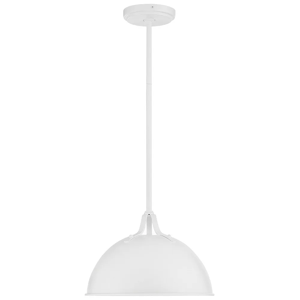 Soto 1 Light White Pendant