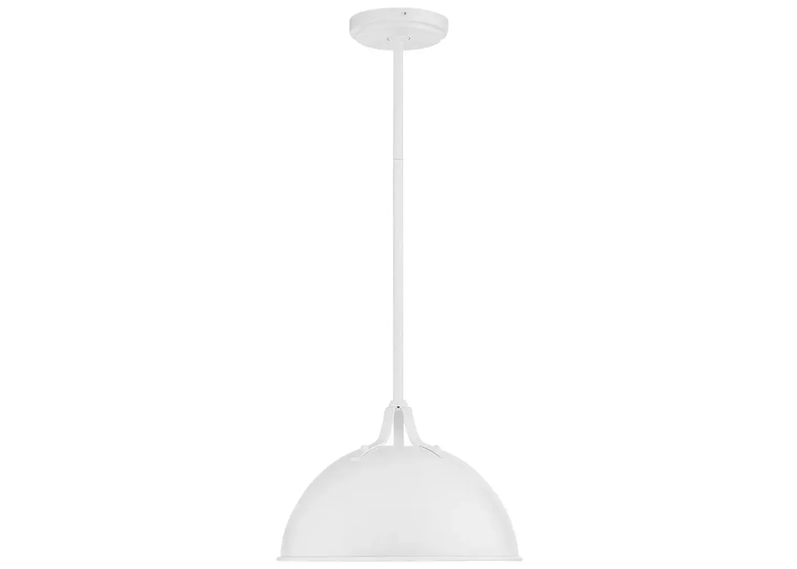 Soto 1 Light White Pendant