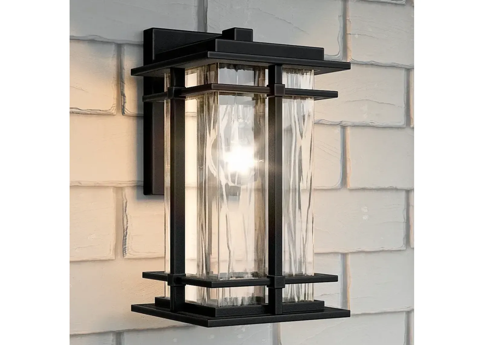 Quoizel McAlister 11 3/4" High Earth Black Outdoor Wall Light