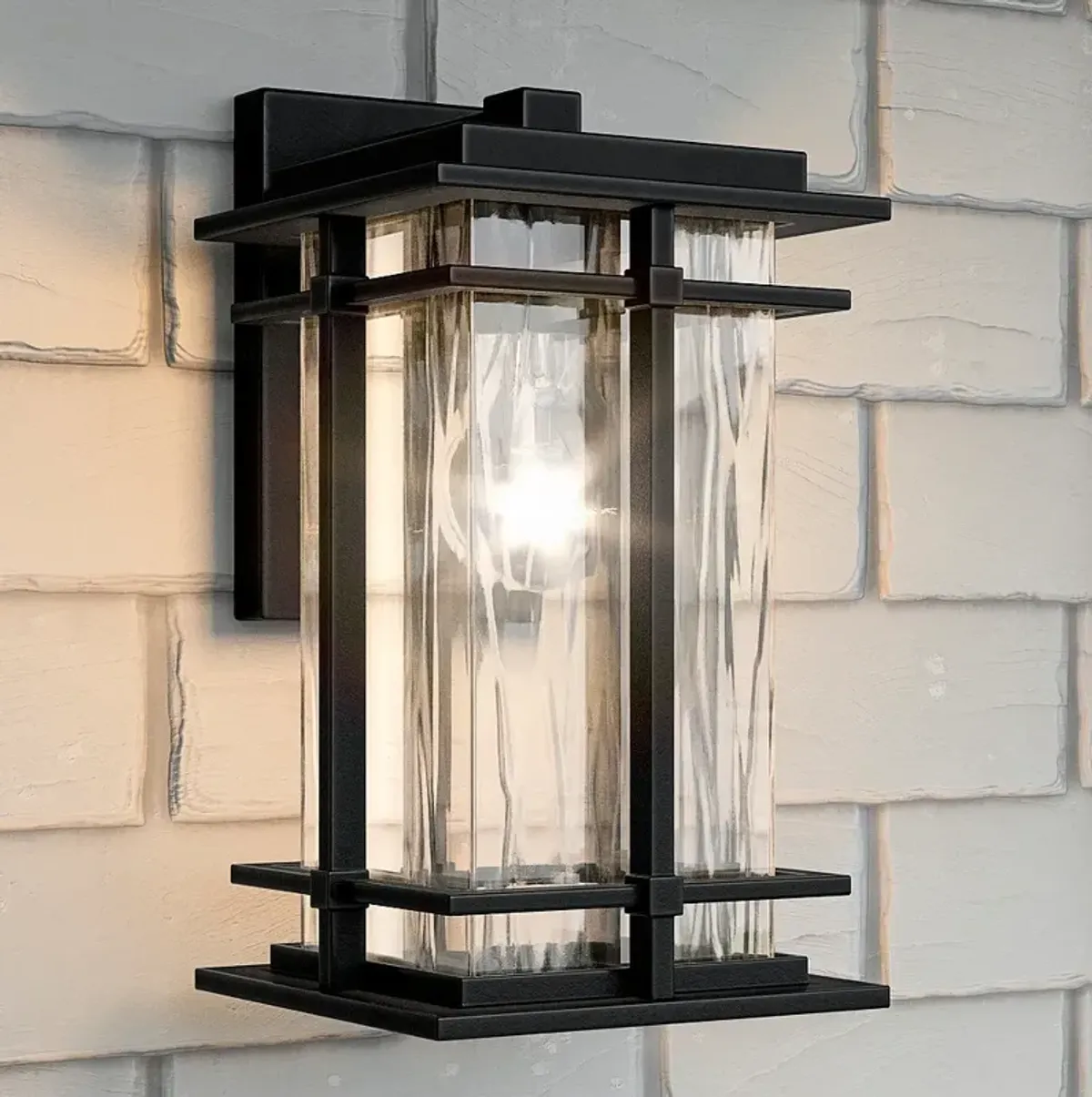 Quoizel McAlister 11 3/4" High Earth Black Outdoor Wall Light