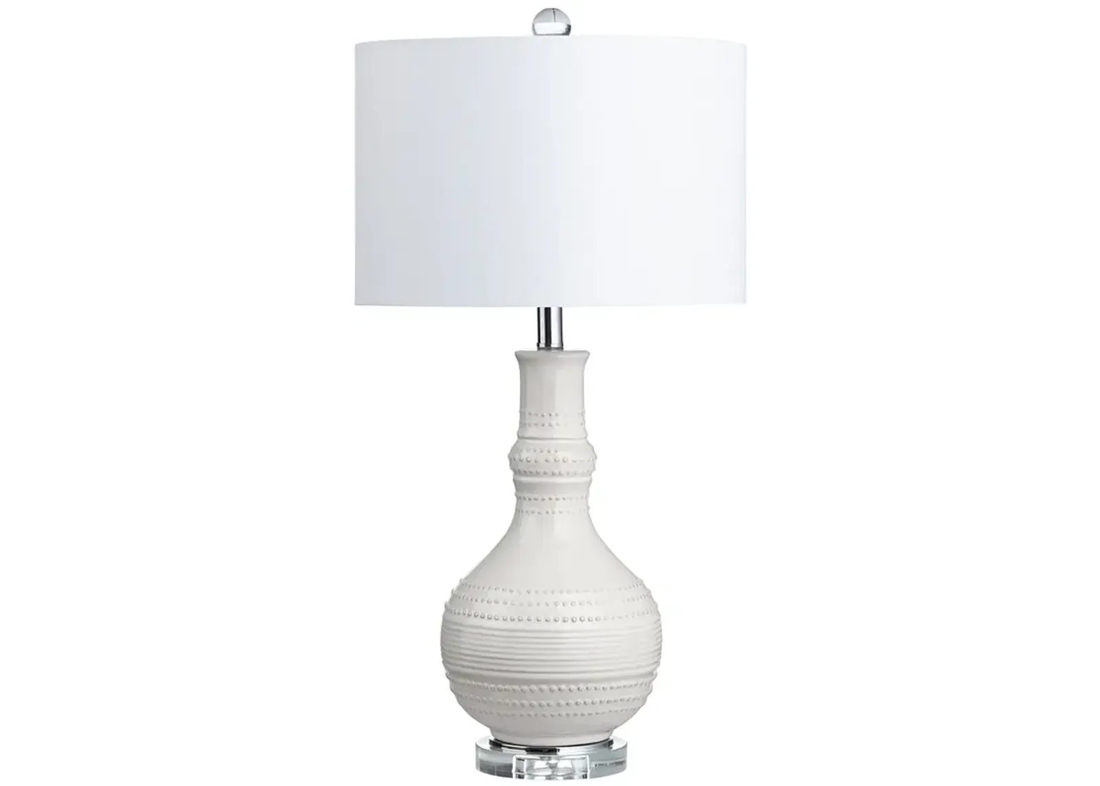 Crestview Collection Landry Vase Shaped Ceramic Table Lamp