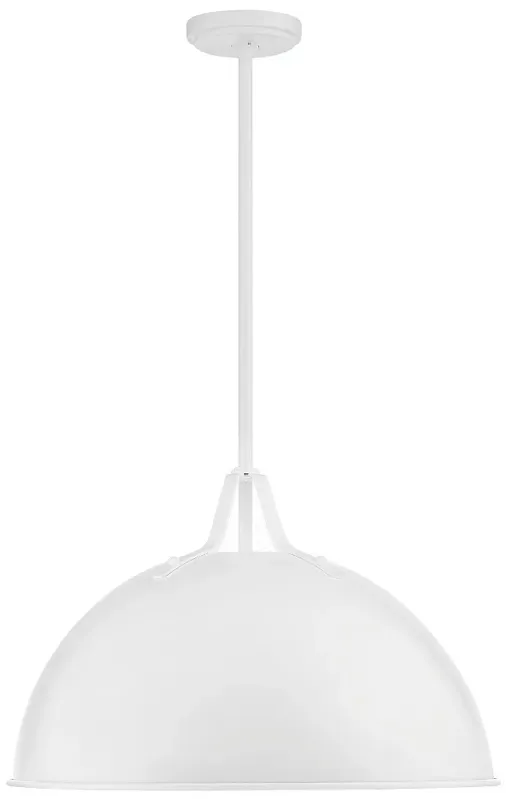 Soto 1 Light White Pendant