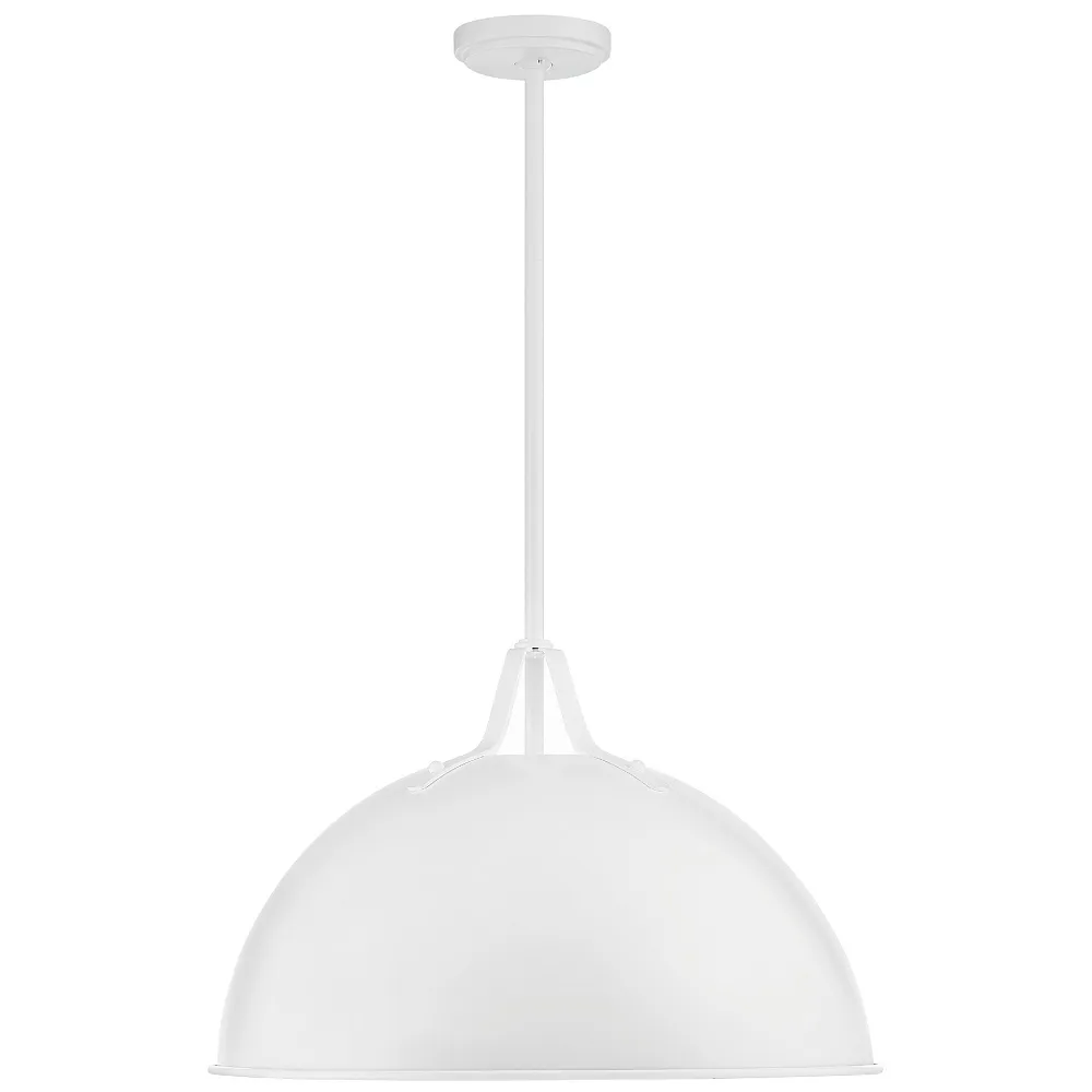 Soto 1 Light White Pendant