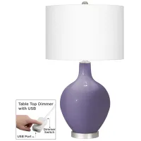 Purple Haze Ovo Table Lamp With Dimmer