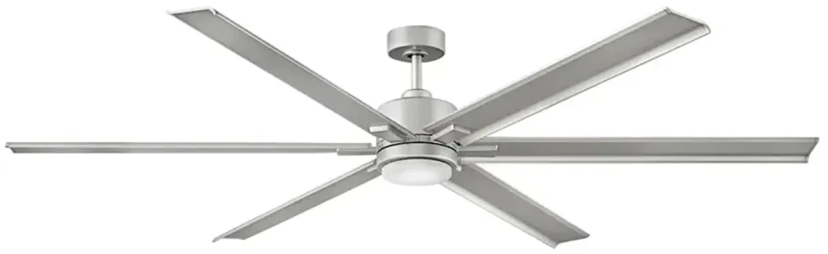 82" Hinkley Indy Maxx Brushed Nickel Outdoor LED Smart Ceiling Fan