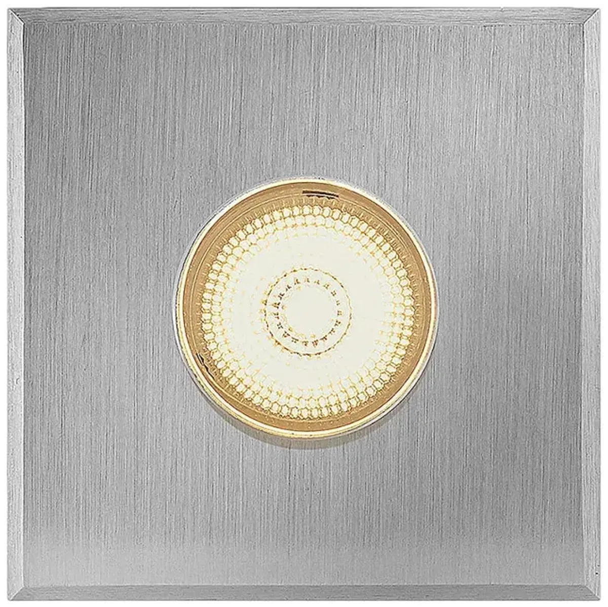 Hinkley Landscape Sparta Dot Small LED Square Button 1.75" Stainless S