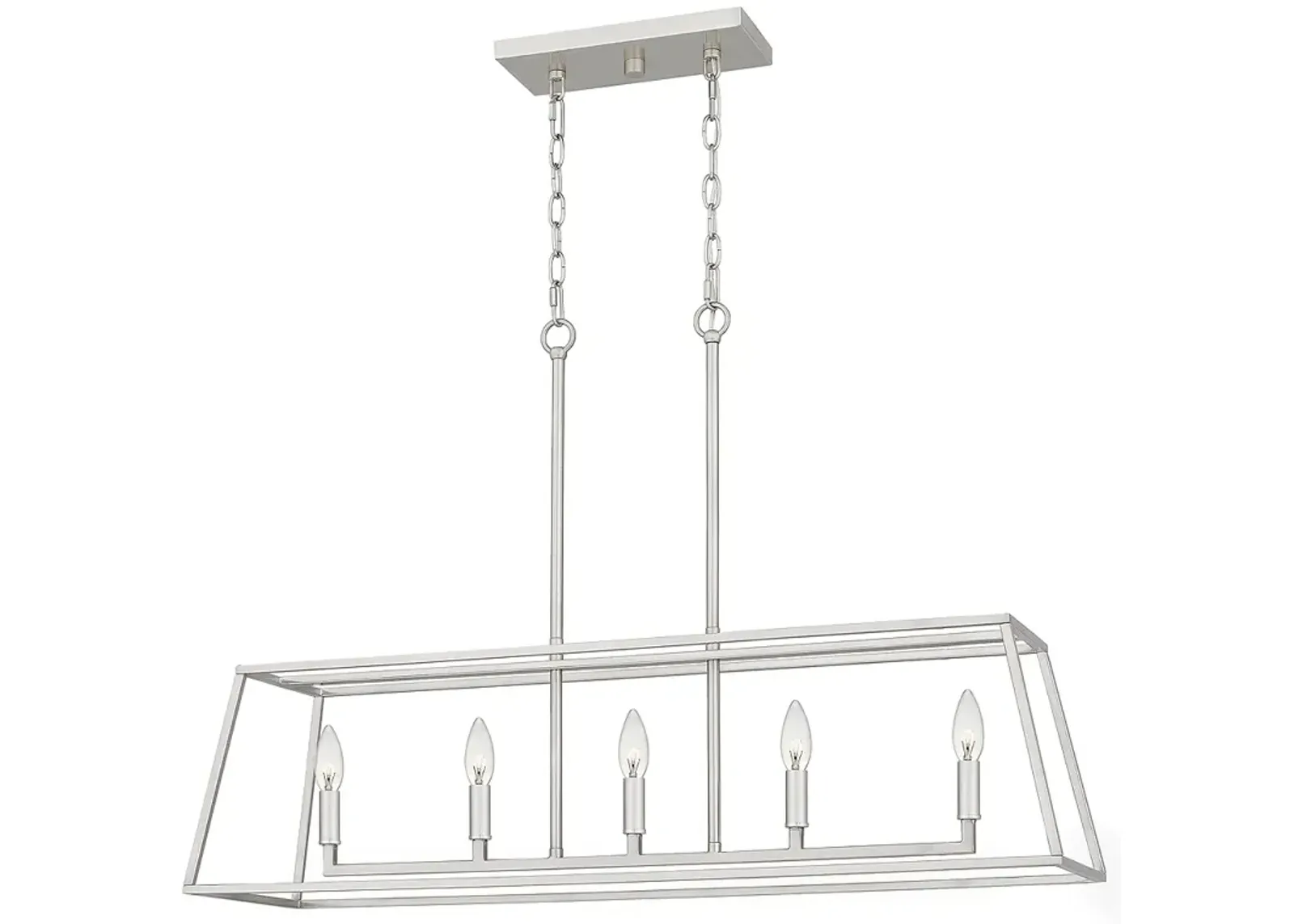 Prescott 5-Light Brushed Nickel Island Light