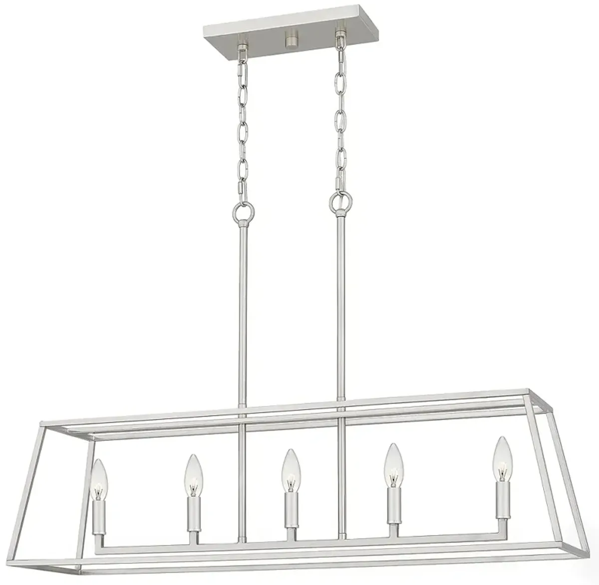 Prescott 5-Light Brushed Nickel Island Light