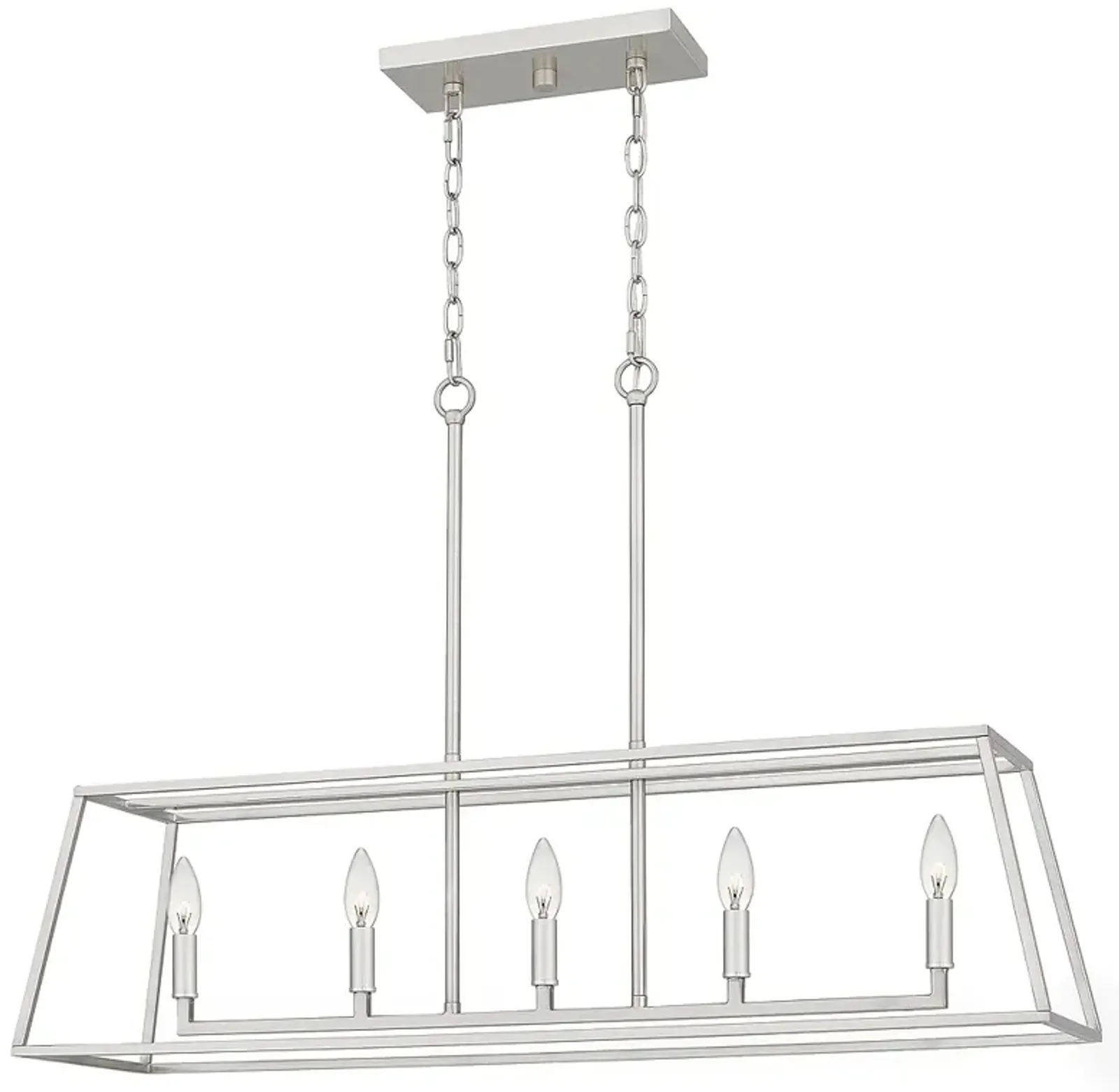 Prescott 5-Light Brushed Nickel Island Light