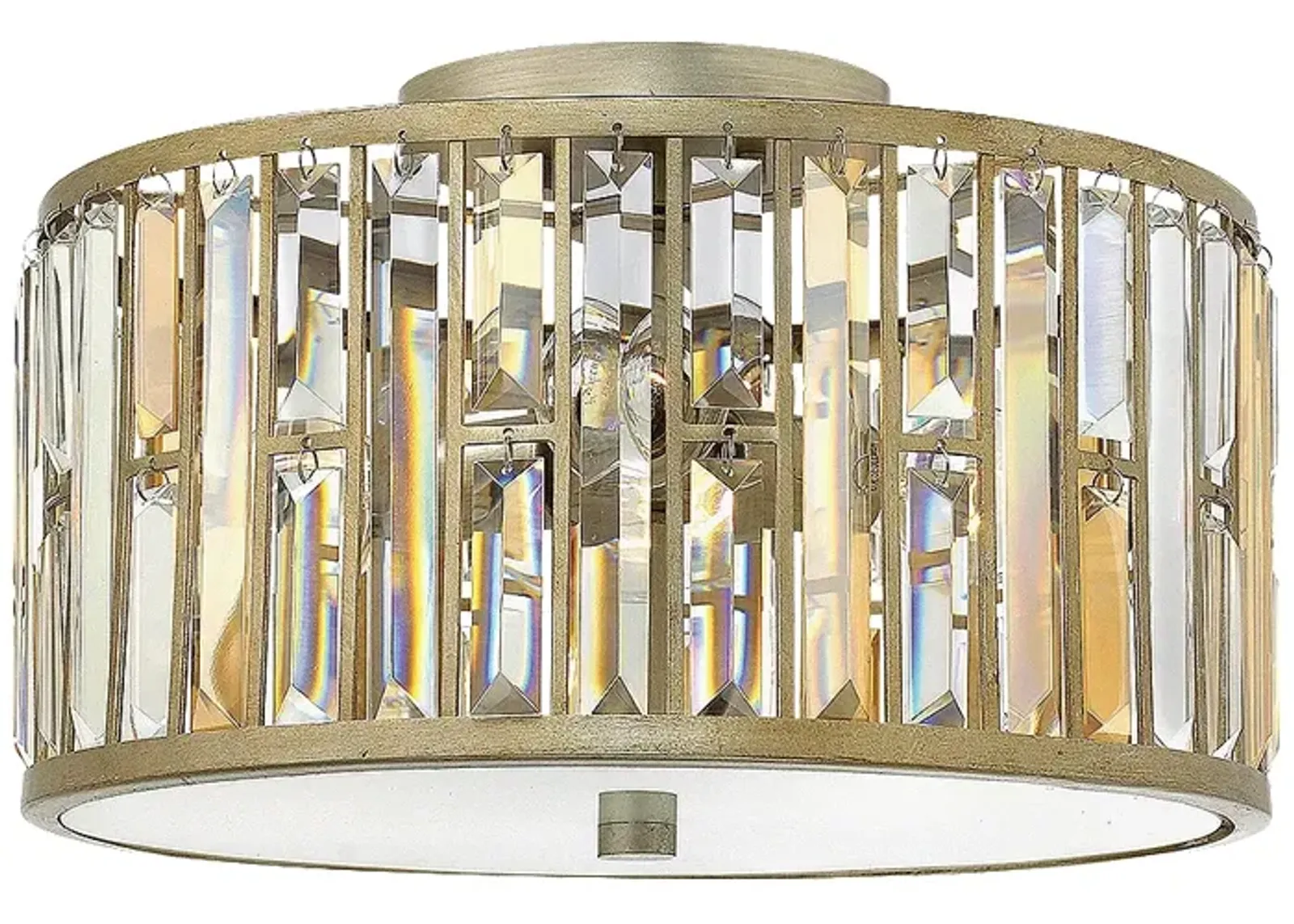 Foyer Gemma-Medium Flush Mount-Silver Leaf