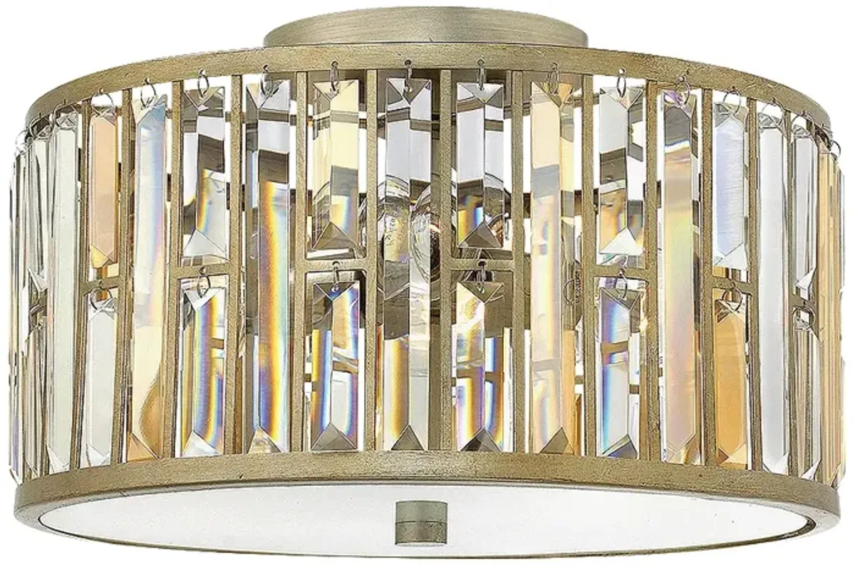 Hinkley Gemma 16 1/2" Wide Silver Leaf Ceiling Light
