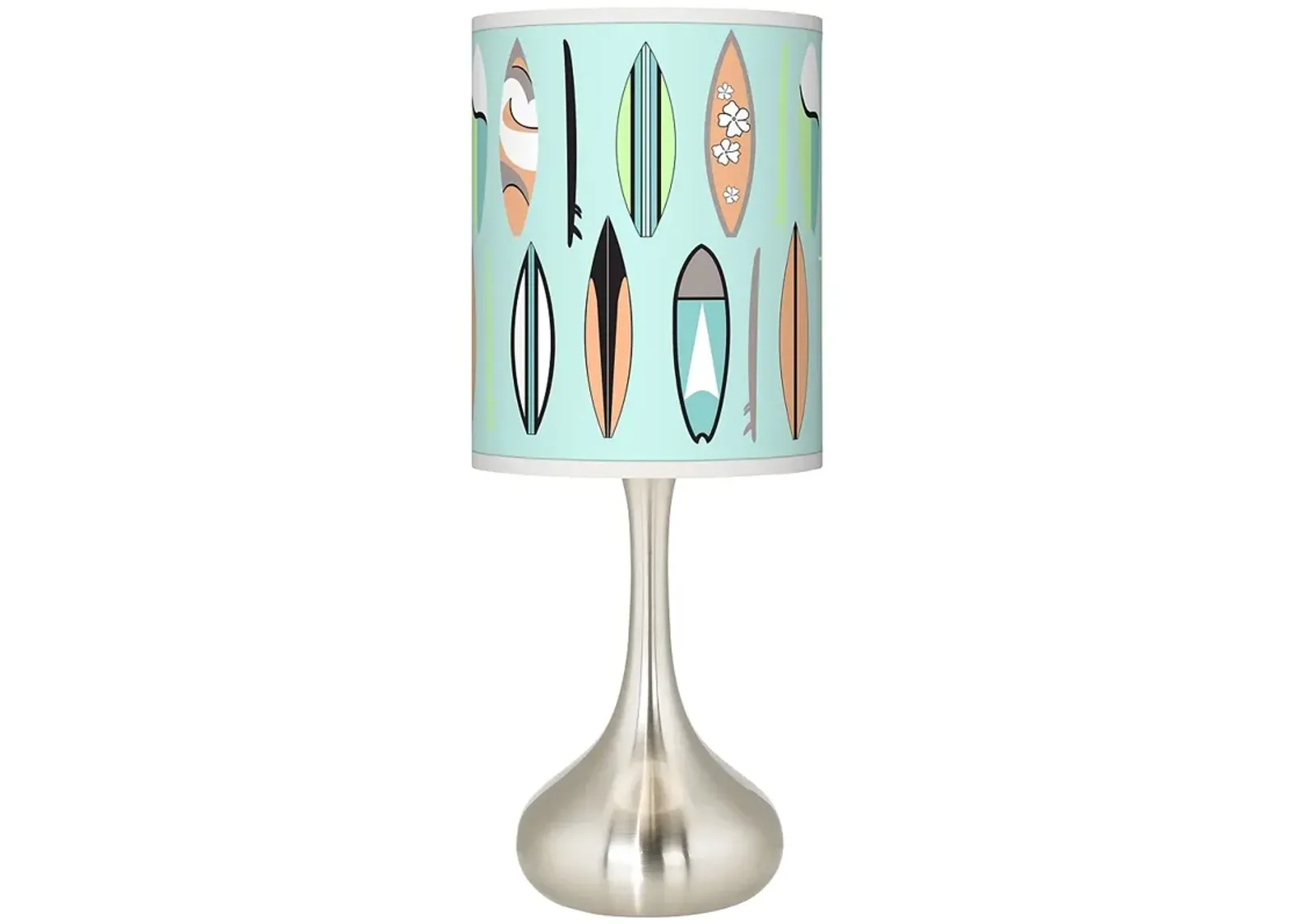 Retro Surf Giclee Droplet Table Lamp